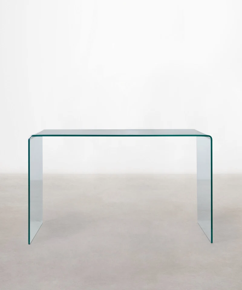 Mesa Escritorio de Cristal Cheval 125 cm