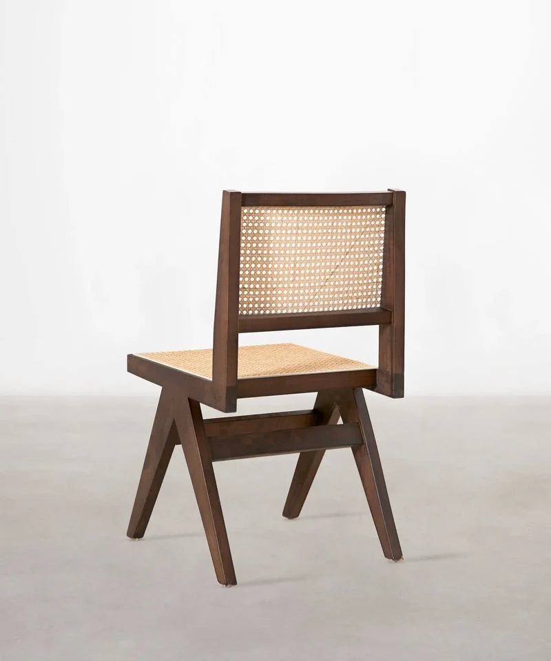 Silla de Comedor en Madera y Ratán Chiara