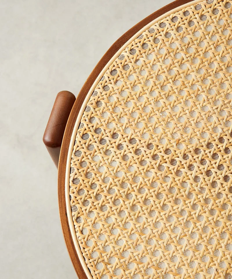 Silla de Comedor en Madera y Ratán Delia