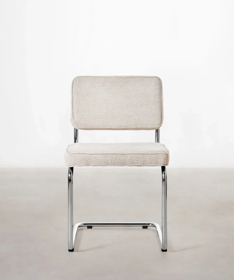 Silla de Comedor Tela y Metal Anela