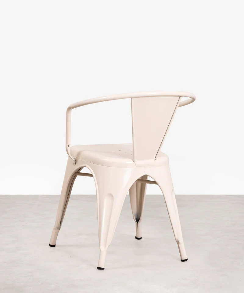 Silla de Comedor de Metal con Reposabrazos Tolik Arms