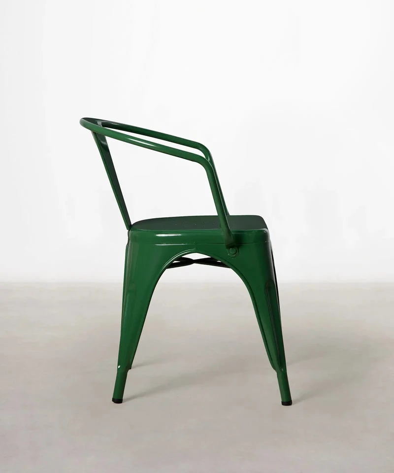 Silla de Comedor de Metal con Reposabrazos Tolik Arms
