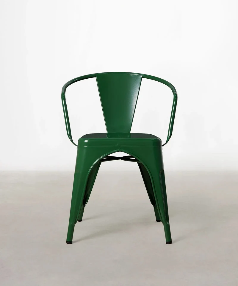 Silla de Comedor de Metal con Reposabrazos Tolik Arms