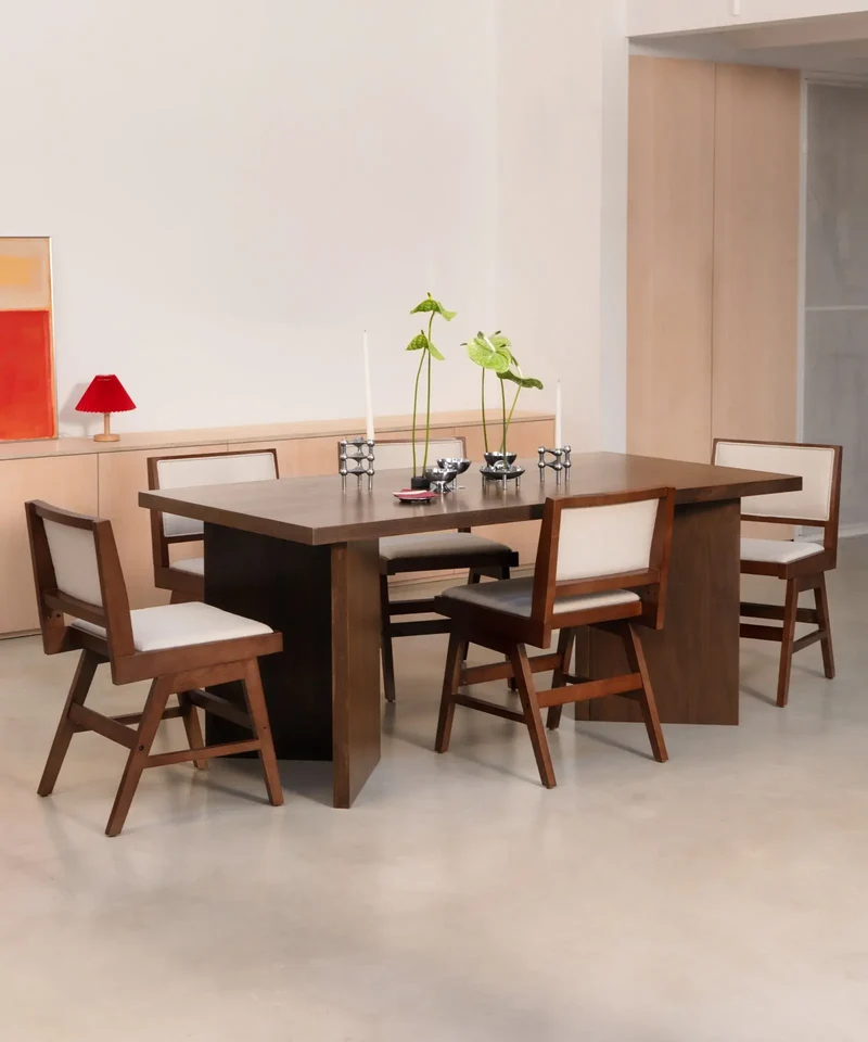Mesa de Comedor Rectangular en Madera Gaia (180x90 cm)