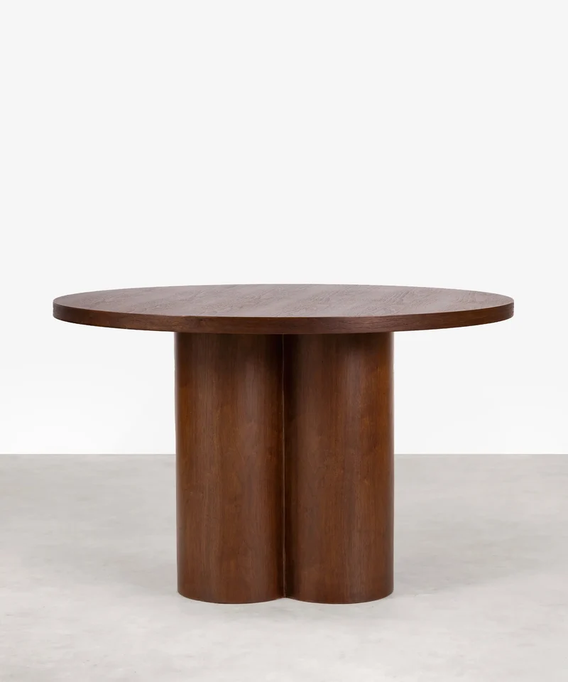 Mesa de Comedor Redonda en Madera Irene (120 cm)
