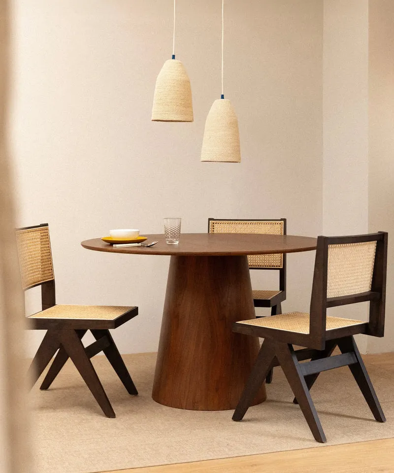 Mesa de Comedor Redonda en Madera Nelly (120 cm)