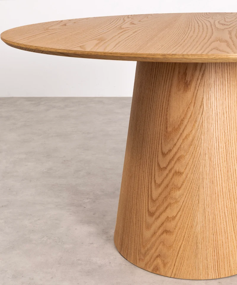 Mesa de Comedor Redonda en Madera Nelly (120 cm)