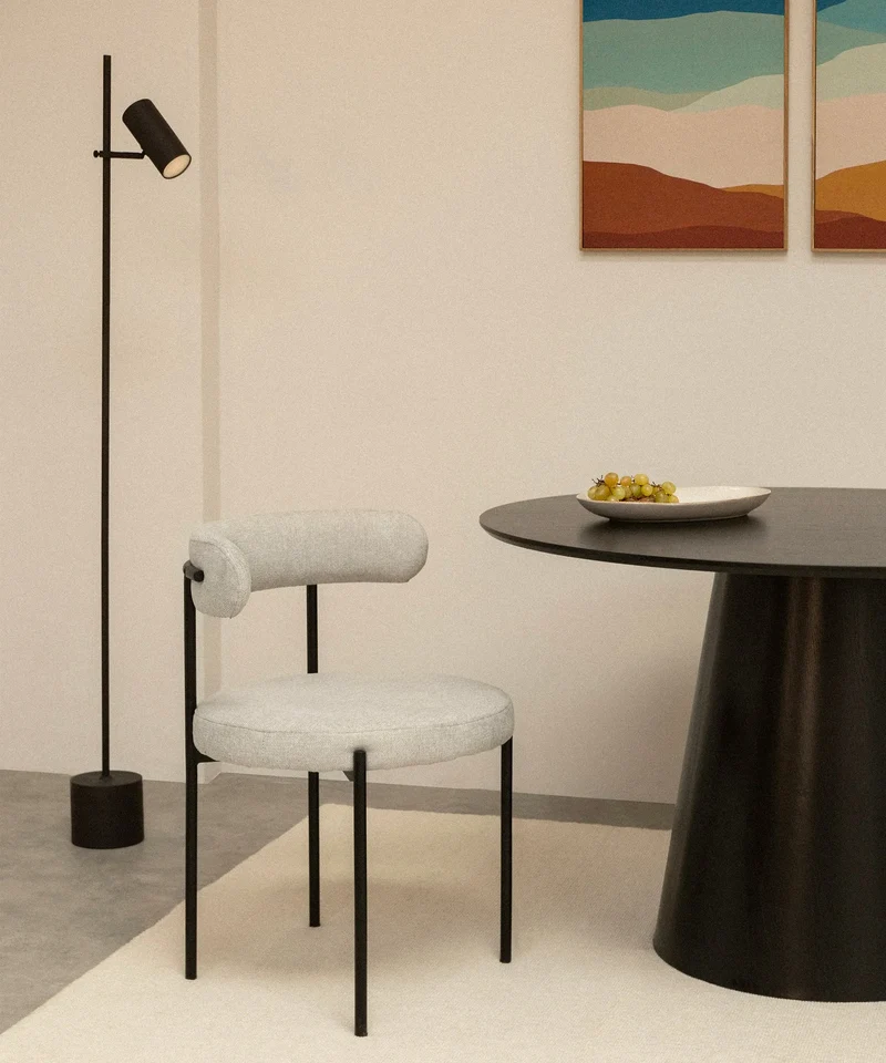 Mesa de Comedor Redonda en Madera Nelly (120 cm)