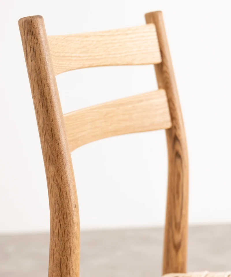Silla de Comedor de Madera y Cuerda Trenzada Nona
