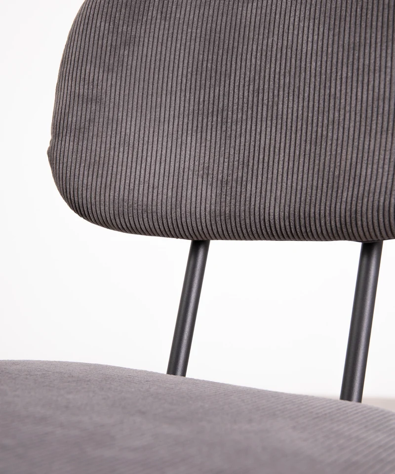 Silla de Comedor en Tela y Metal Jimena
