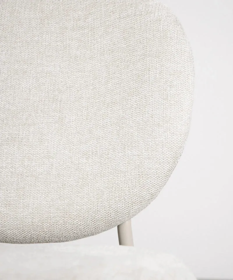 Silla de Comedor en Tela y Metal Maruchi