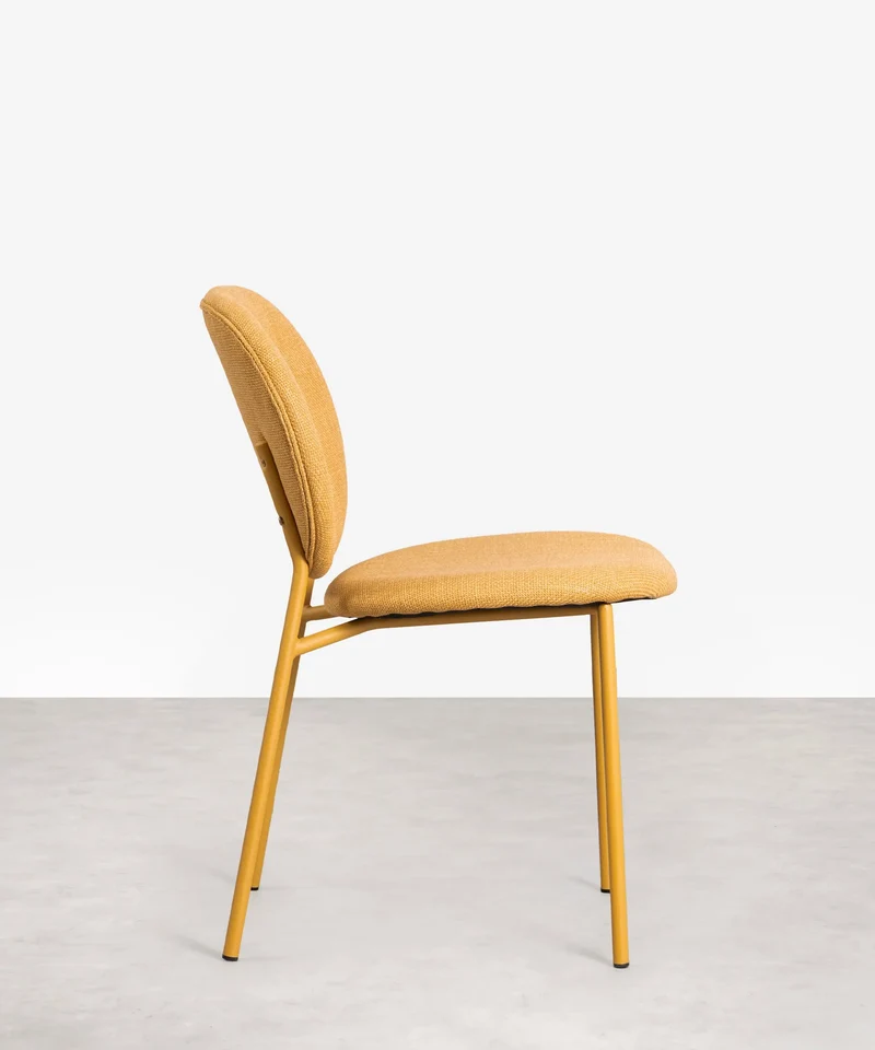 Silla de Comedor en Tela y Metal Maruchi
