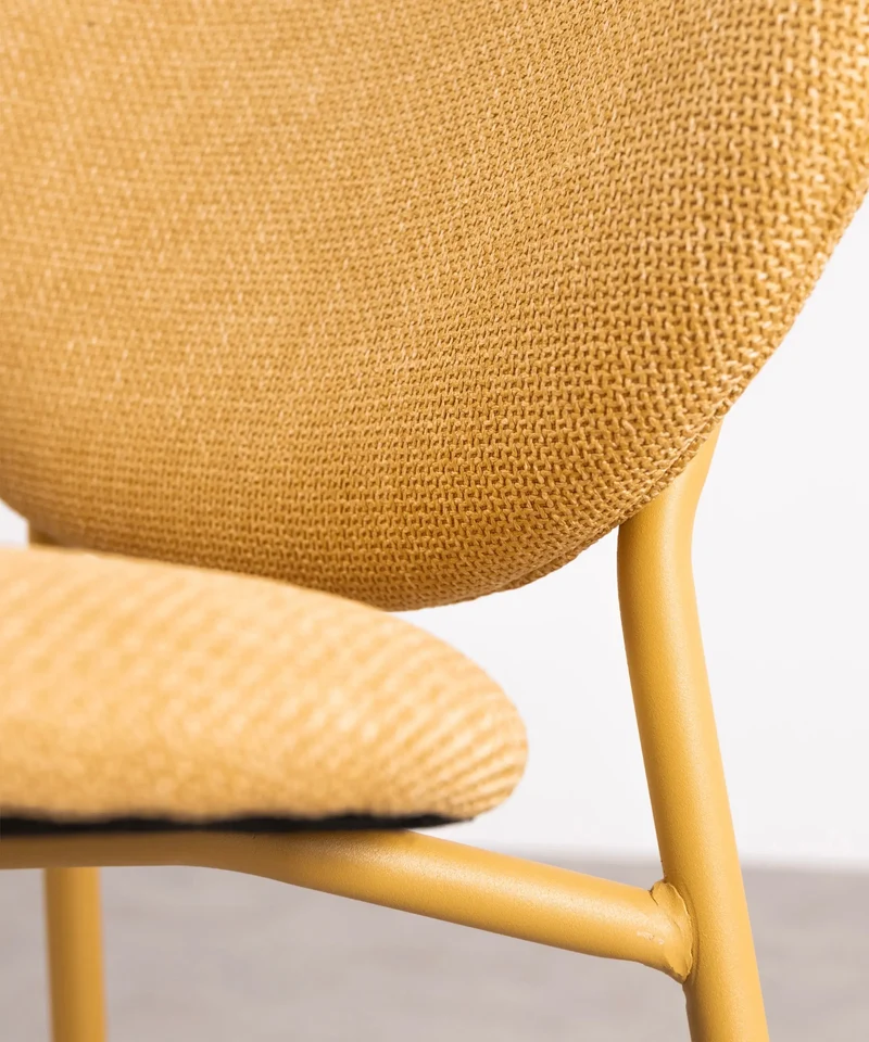 Silla de Comedor en Tela y Metal Maruchi