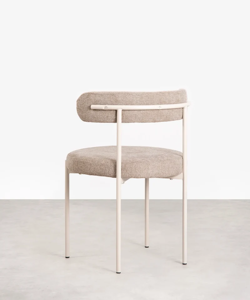 Silla de Comedor en Tela y Metal Alexia
