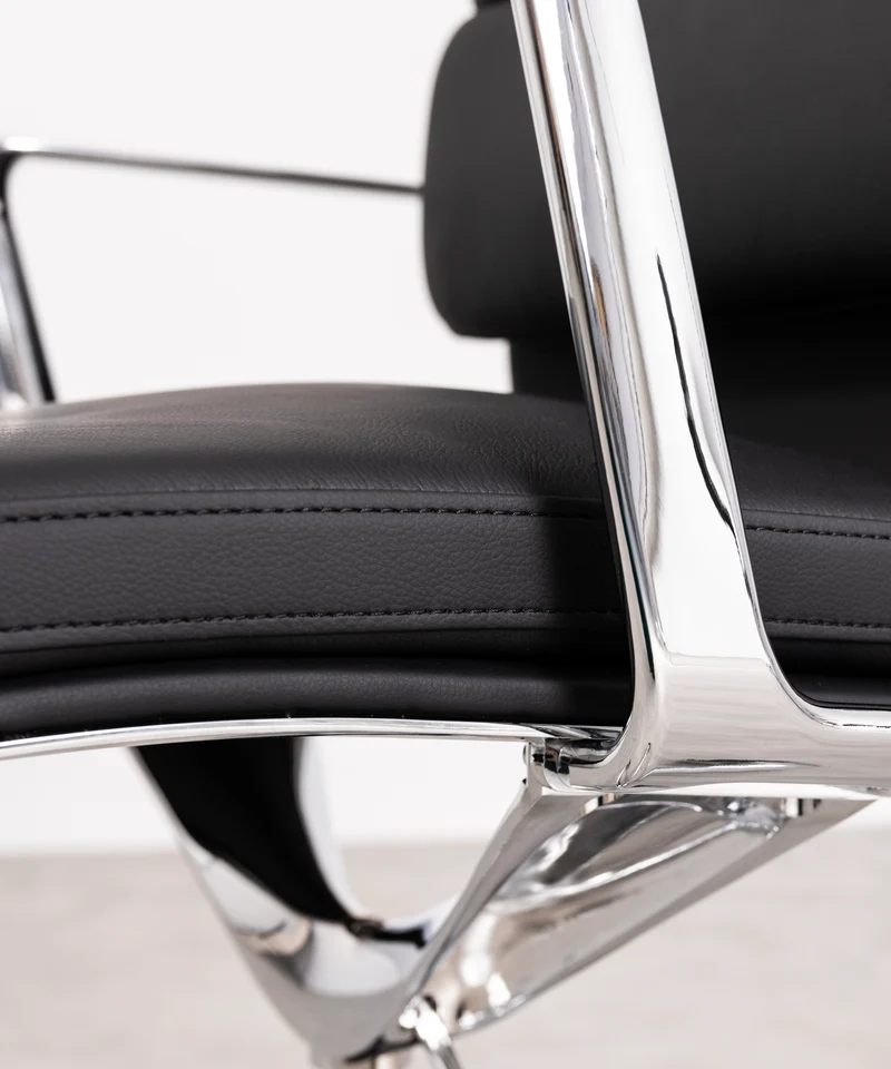 Silla de Oficina en Piel High Base Boston