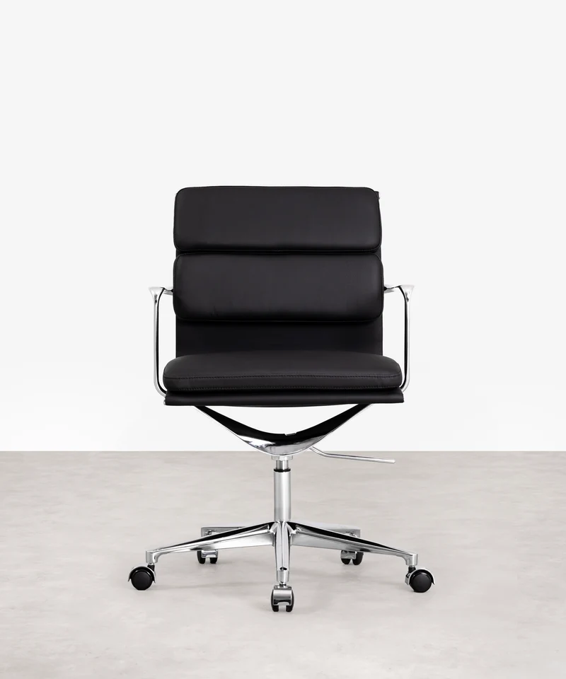 Silla de Oficina en Piel Low Base Boston