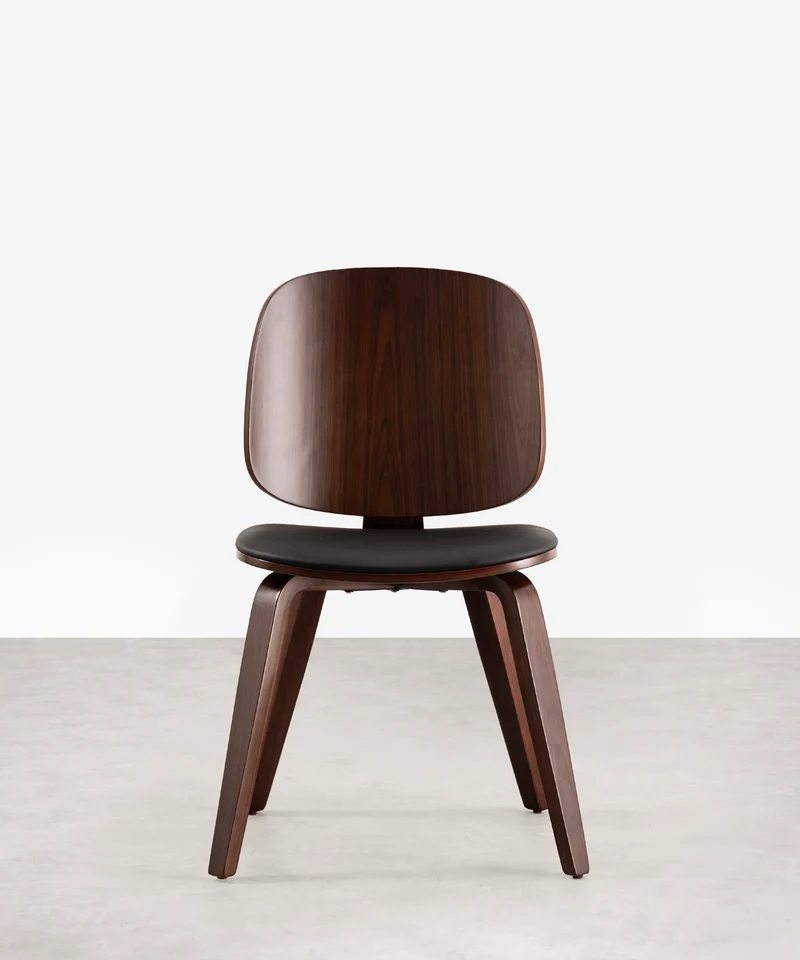 Silla de Comedor en Madera y Tapizada Anouk
