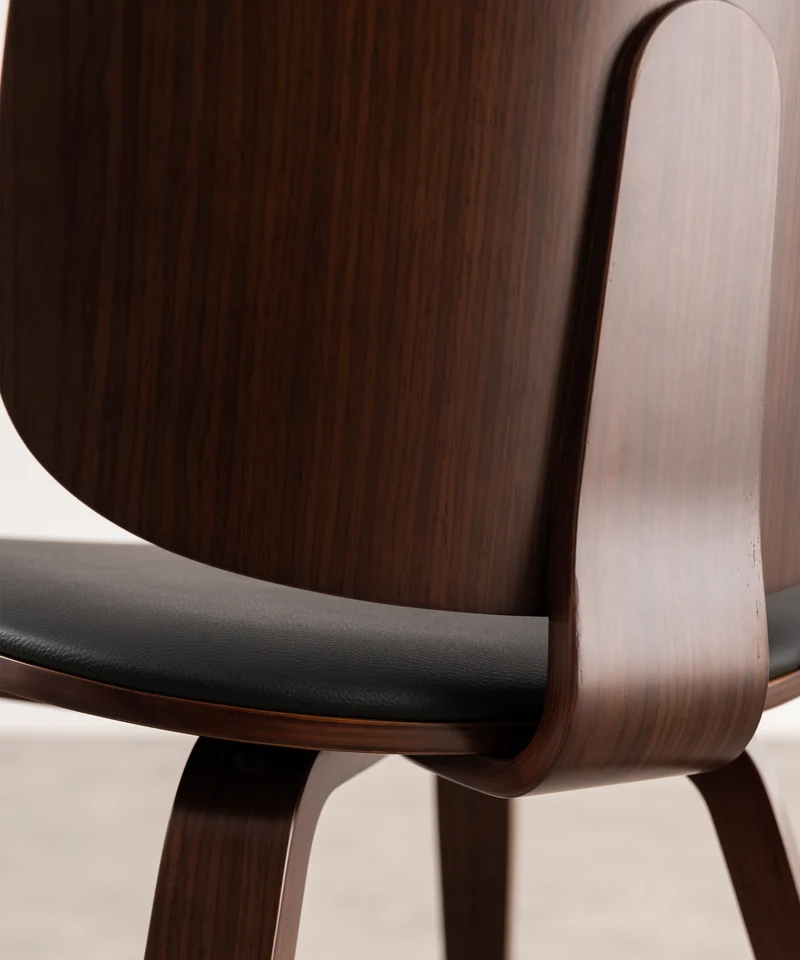 Silla de Comedor en Madera y Tapizada Anouk