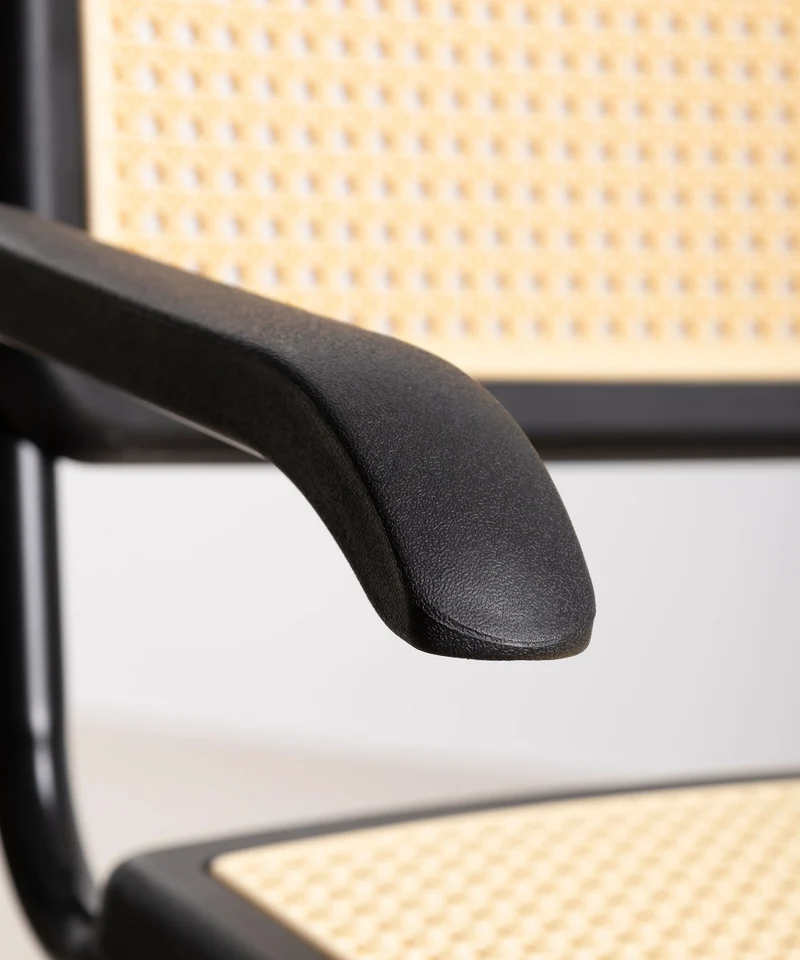Silla de Oficina de Plástico y Ratán Candela Arms