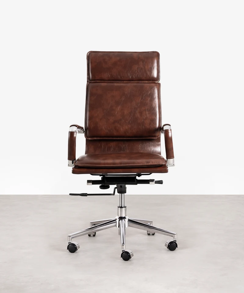 Silla de Oficina en Polipiel High Base Dallas