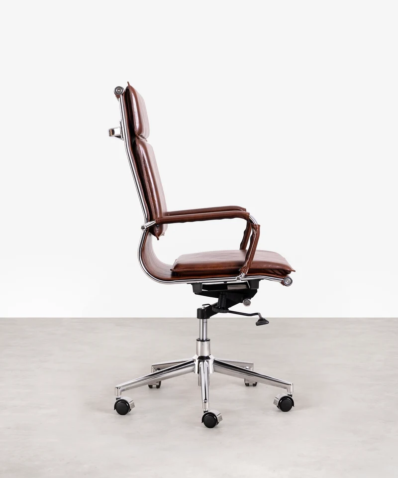 Silla de Oficina en Polipiel High Base Dallas