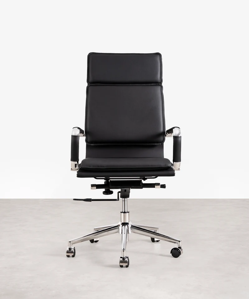 Silla de Oficina en Polipiel High Base Dallas