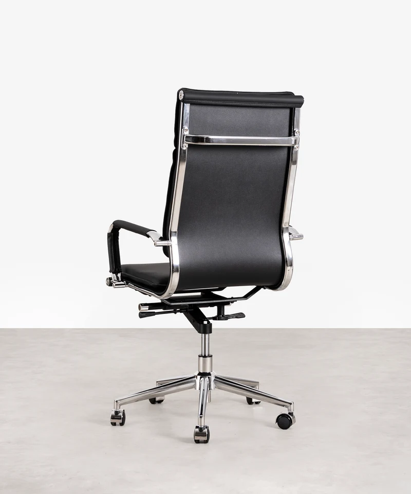 Silla de Oficina en Polipiel High Base Dallas