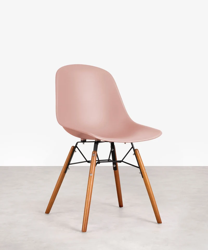 Silla de Polipropileno y Madera Elon