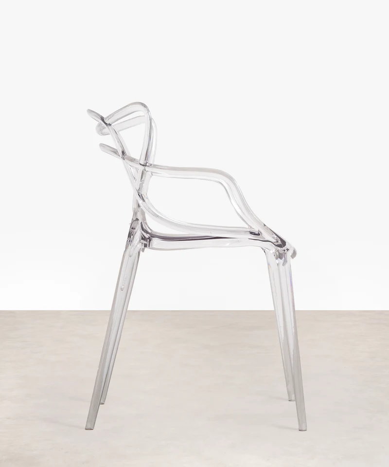 Silla de Policarbonato con Reposabrazos Ribbon