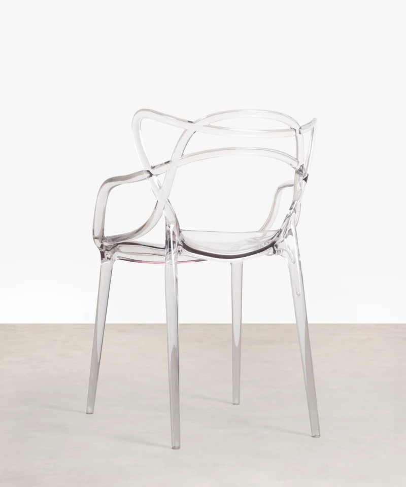 Silla de Policarbonato con Reposabrazos Ribbon