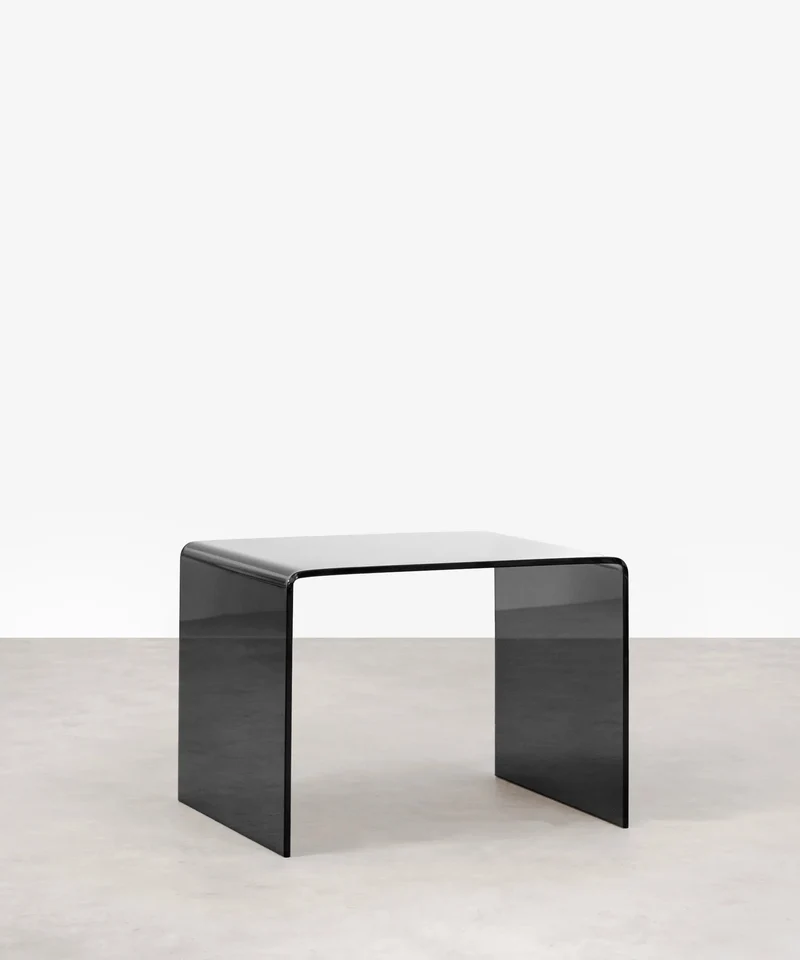 Mesa de Cristal Templado Jolene (63x50 cm)