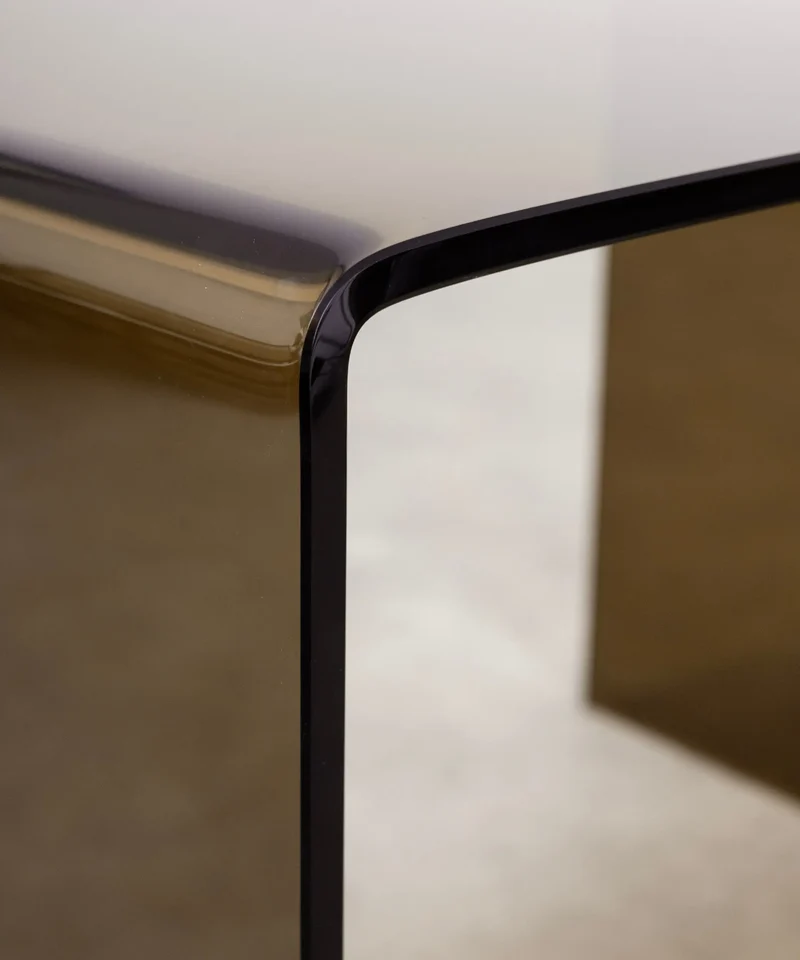 Mesa de Cristal Templado Jolene (63x50 cm)