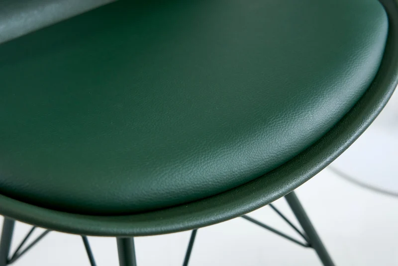 Lot de 2x chaises rétro SCANDINAVIA MEISTERSTÜCK vert foncé