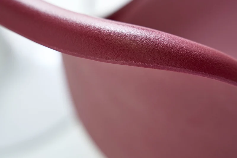 Lot de 2x chaises rétro SCANDINAVIA MEISTERSTÜCK rouge