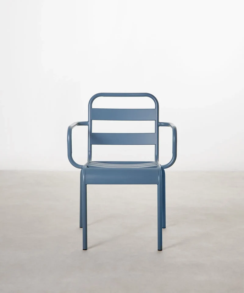 Silla de Metal con Reposabrazos Bora Arms