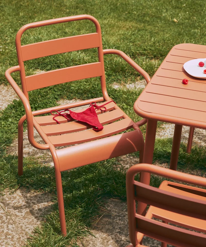 Silla de Metal con Reposabrazos Bora Arms