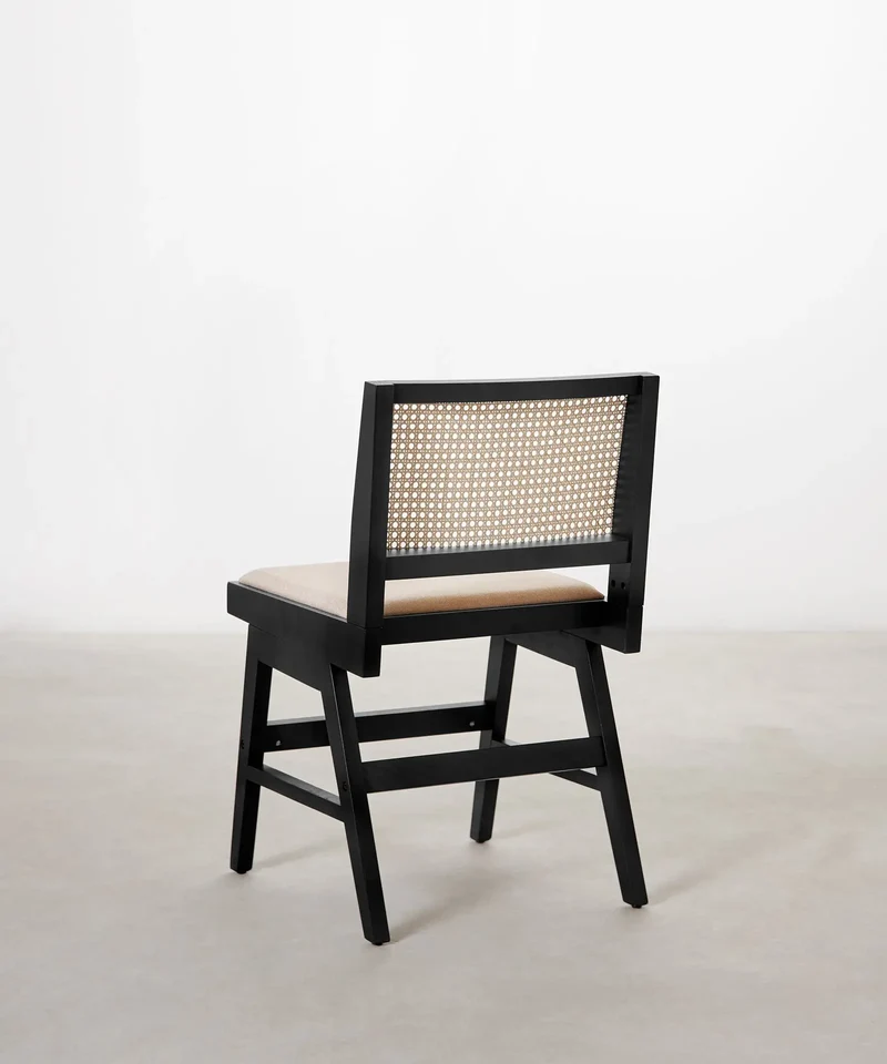 Silla de Comedor en Madera Tapizada Pauline