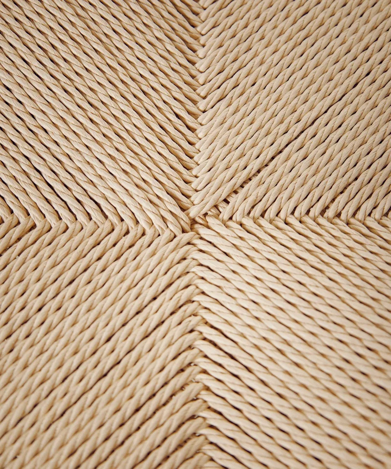 Silla de Comedor de Madera y Cuerda Trenzada Alba