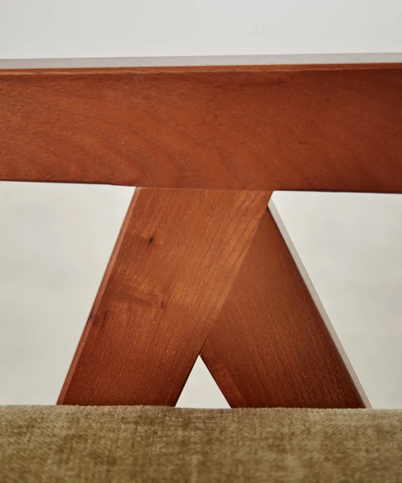 Silla de Comedor en Madera Tapizada con Reposabrazos Pauline Arms