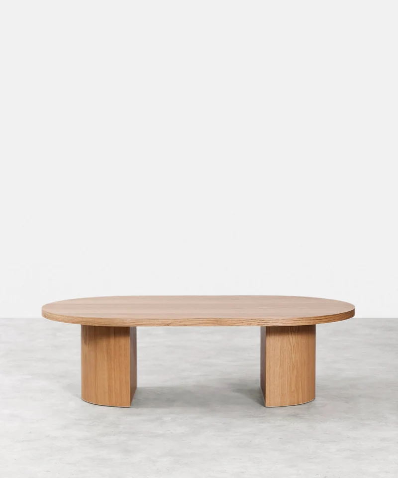 Mesa de Centro Ovalada en Madera Lily (120 cm)