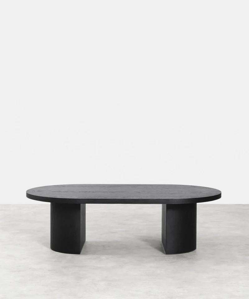 Mesa de Centro Ovalada en Madera Lily (120 cm)