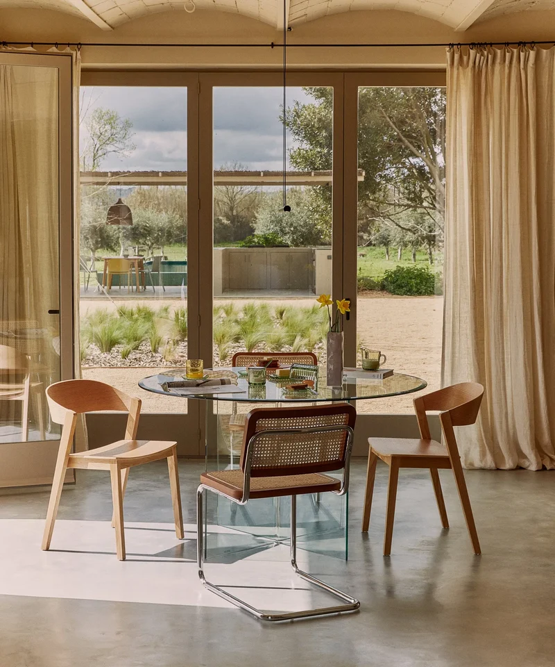 Silla de Comedor de Madera y Metal Candy