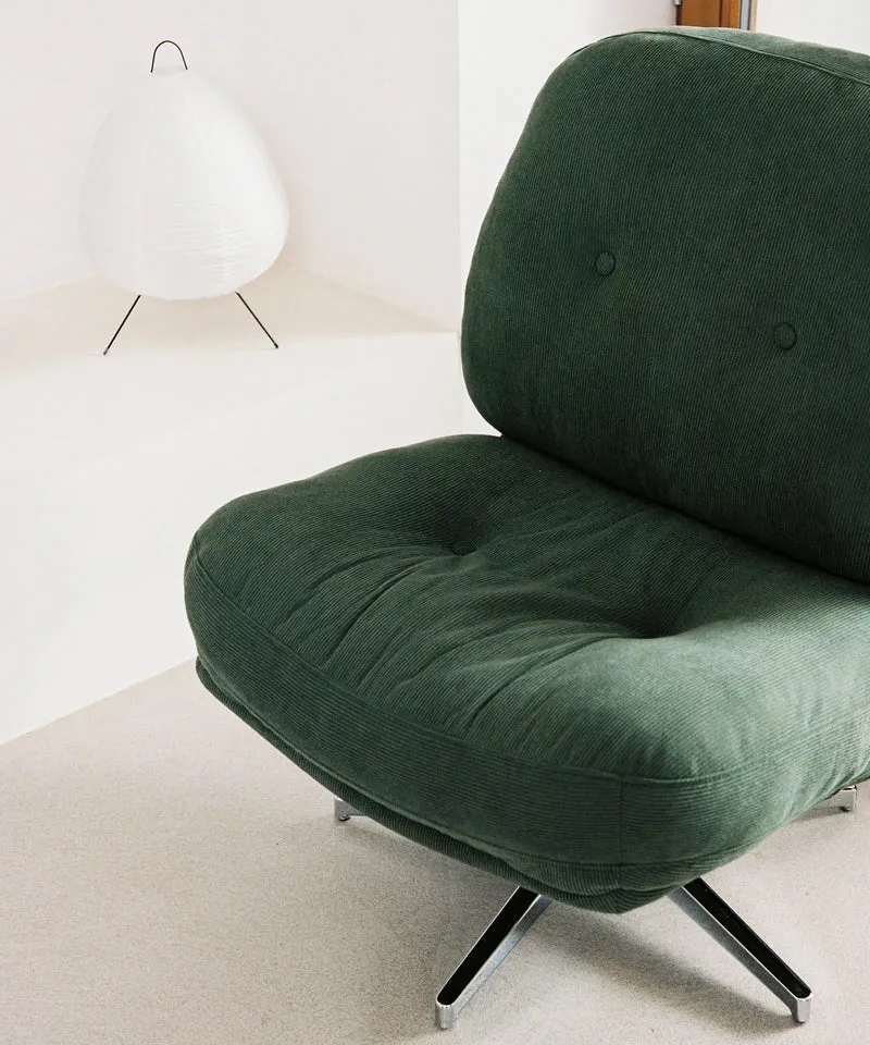 Sillón Giratorio Tapizado Orbit