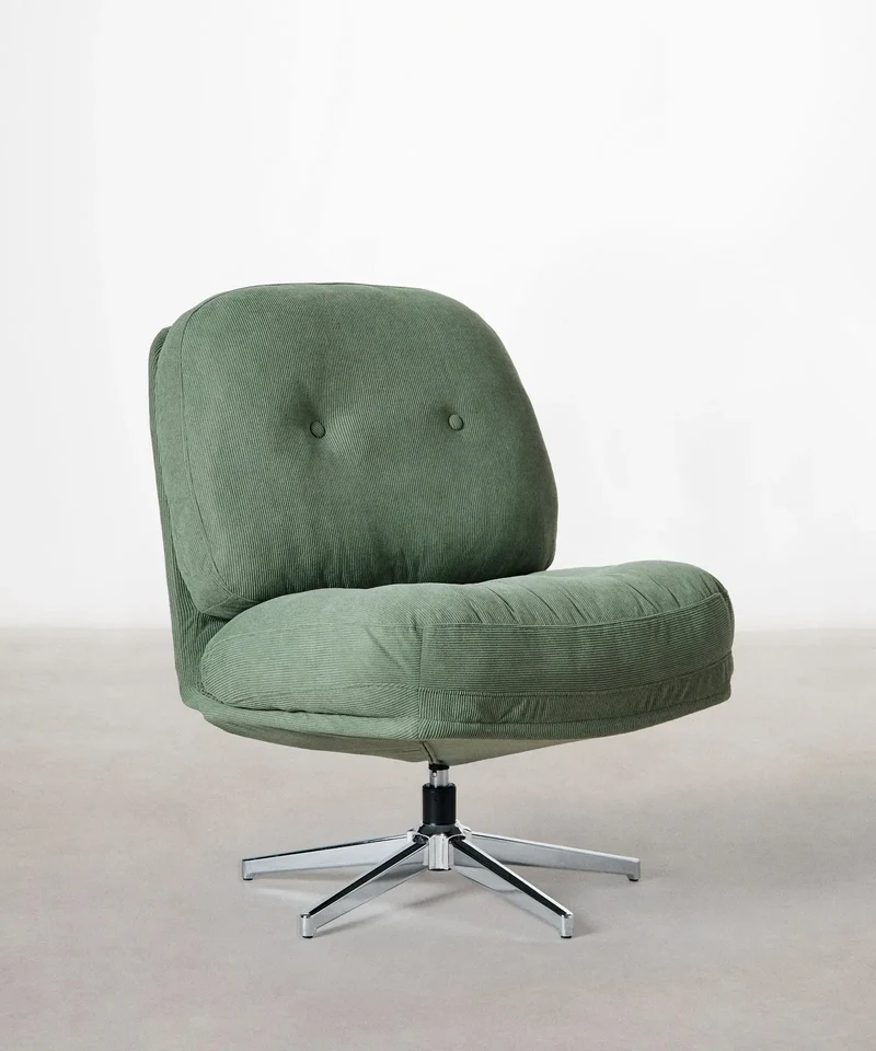 Sillón Giratorio Tapizado Orbit