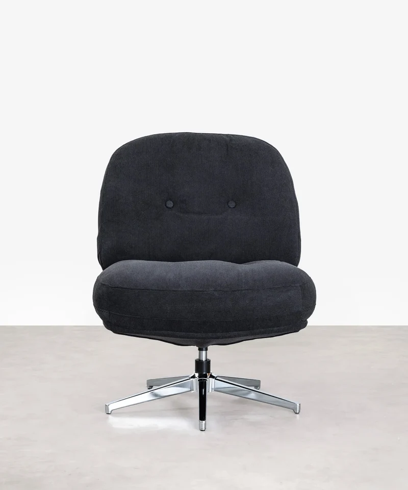 Sillón Giratorio Tapizado Orbit