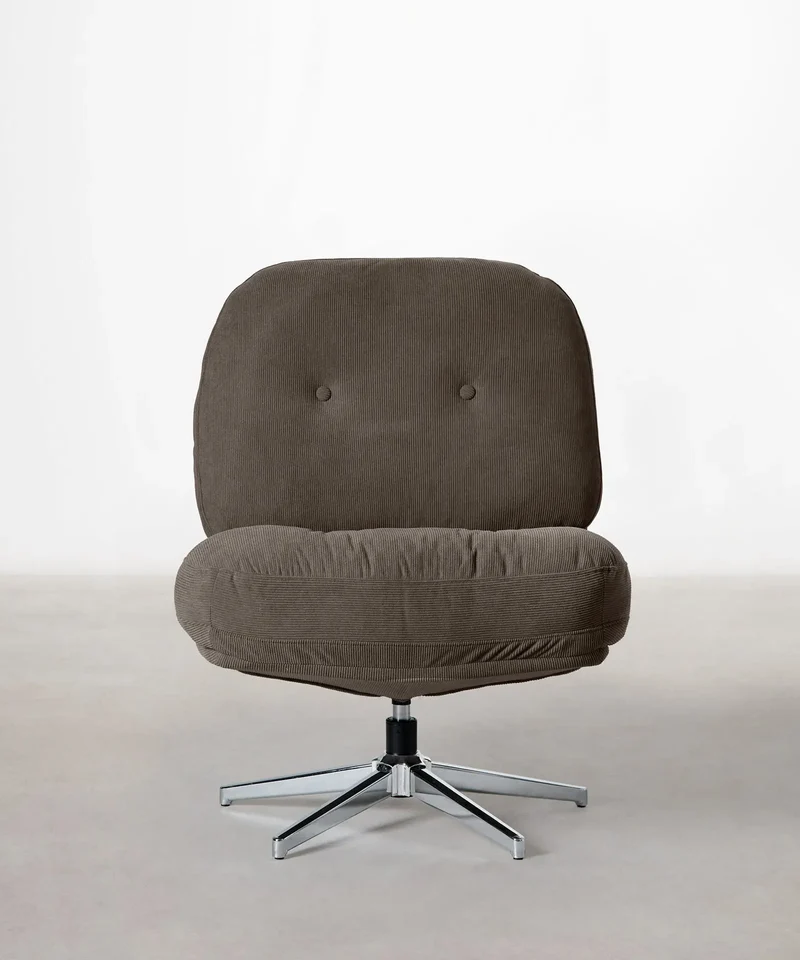 Sillón Giratorio Tapizado Orbit
