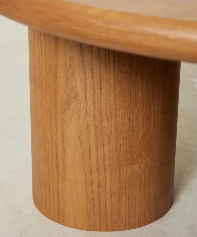 Mesa de Centro Redonda en Madera Aisha (80 cm)