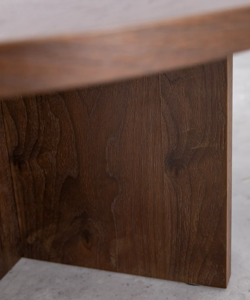 Mesa de Centro Redonda en Madera Takaya (80 cm)