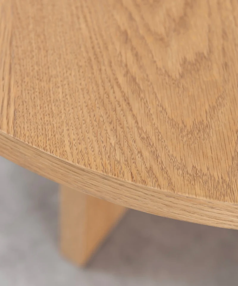 Mesa de Centro Redonda en Madera Takaya (80 cm)