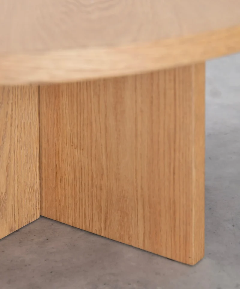 Mesa de Centro Redonda en Madera Takaya (80 cm)